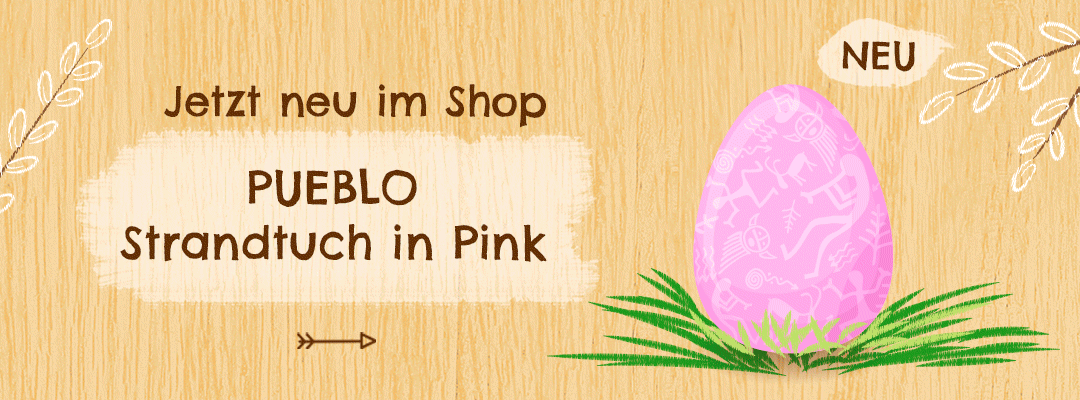 PUEBLO Strandtuch in Pink